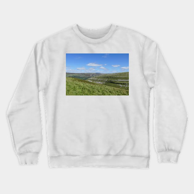 Yew Cogar Scar, Yorkshire Dales Crewneck Sweatshirt by Chris Petty